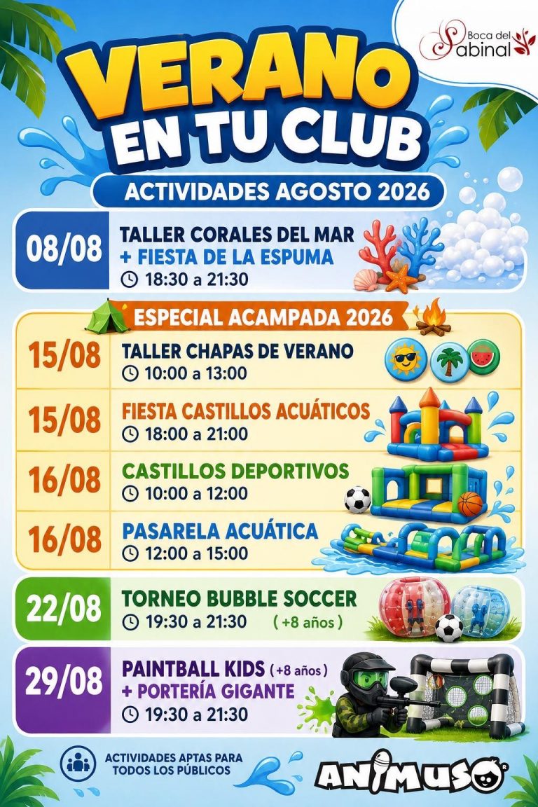 Actividades Infantiles Agosto 2026