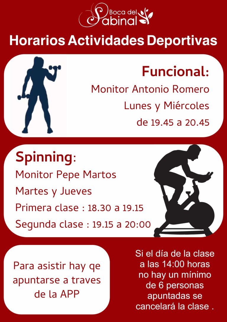 Horarios Actividades Deportivas